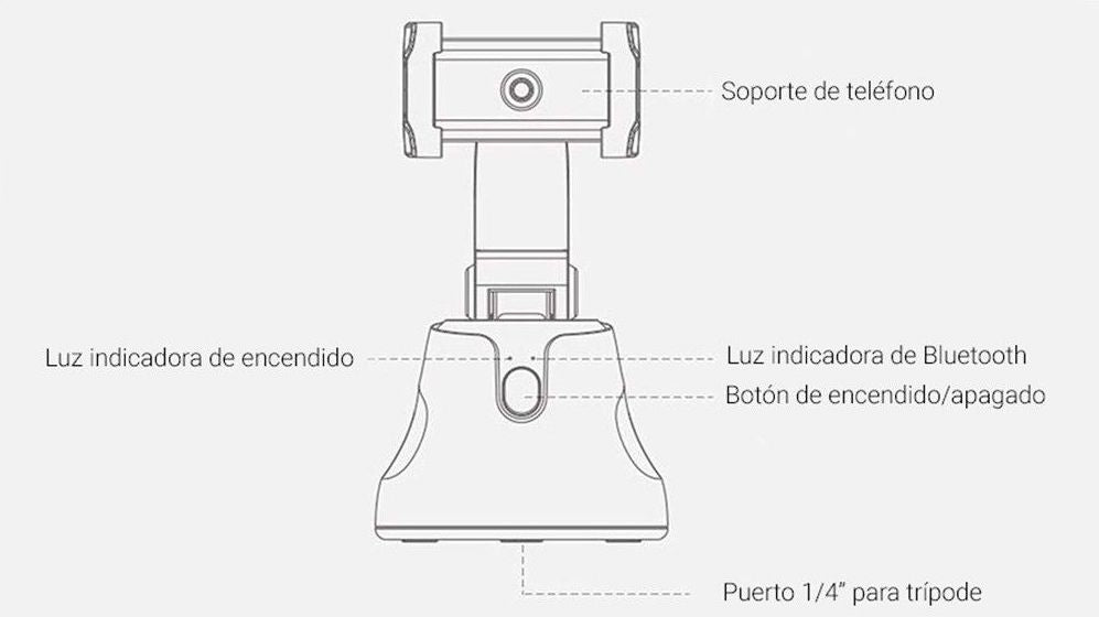 Soporte Robot 360° inteligente