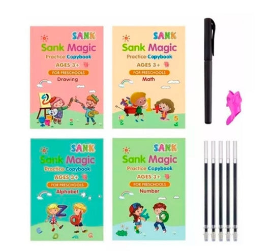 Set cuaderno magic caligrafia montessori